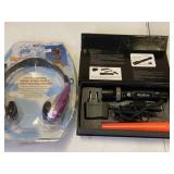 Rechargable Light & Head Phones