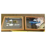2 Aviation Mirrors in 16" frames