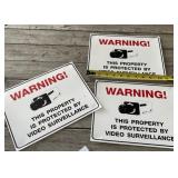 3 - Vinyl Camera Signs