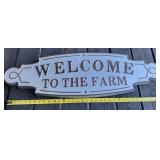 Metal Farm Sign