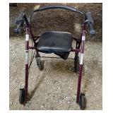 Walker on Wheels with Hand Brakes