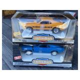2 - American Muscle Mustang Diecast Cars