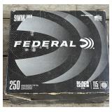 250 rnds Federal 9mm Ammo