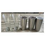 Tumblers and Tall Pilsner Glasses