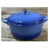 Like New Enameled Cast Iron Dutch Oven