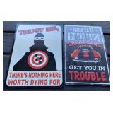 2 - 15" Metal Sigins