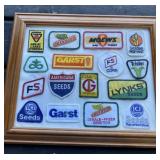 Framed Seed  Corn Patches