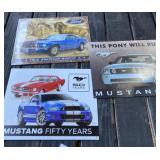 3 - Metal Mustang Signs
