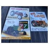 3 - Metal Farm Tractor Signs