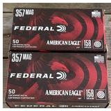 100 rnds .357 Magnum Ammo