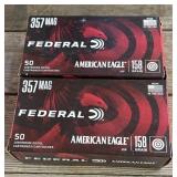 100 rnds .357 Magnum Ammo