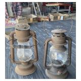 2 - Antique Barn Lanterns