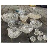 Large Lot of Pattern Glass