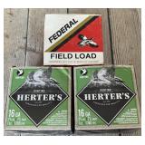 3 Boxes 16GA Shotshells