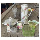 Opalescent and Hand Painted China