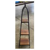 45" Metal Stand with Wood Shelves