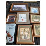 Lot of Framed Prints and Wall Decor