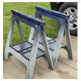 2 - Plastic Sawhorses
