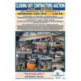 Wednesday, June 10th Closing Out Contractors Auction