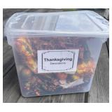 Tote Full of Fall Decorations