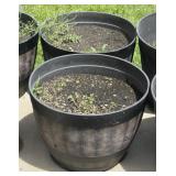 2 - 20" Flower Planters with Dirt
