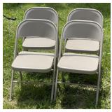 4 -Steel Folding Chairs