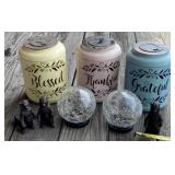 Solar Lights and Resin Bears