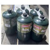 5 Cans Coleman Propane
