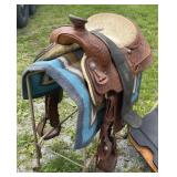 Billy Cook Western Show Saddle & Stand