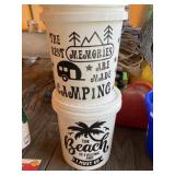 2 - 5 Gallon Camp Buckets