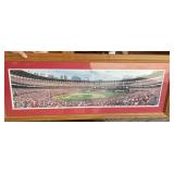Busch Stadium Panoramic Framed Print