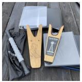 Boot Jack, Massager, 3 Ring Binders
