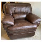 Large Mans Leather Recliner