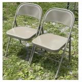 2 - Steel Folding Chairs