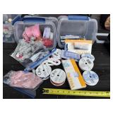2 - Tubs of Ribbon and Velcro