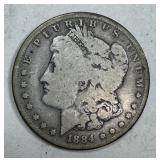 1884 Morgan Silver Dollar
