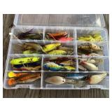 Fishing Baits in Plastic Box