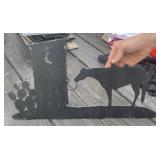 18" Outhouse Silhouette with Horse