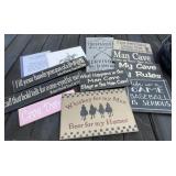 Mancave and Home Decor Signs