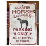Horse Parking Sign