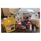 Bucket Full of Garage Chemicals