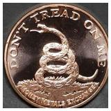 1oz Copper Bullion Don