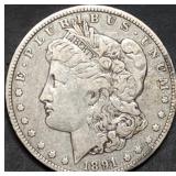 1891-O VAM 1a Clashed E Morgan Silver Dollar Nice