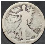 1916-S Walking Liberty Silver Half Dollar Key