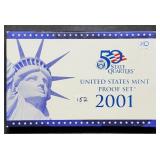 2001 US Mint Proof Set MIB
