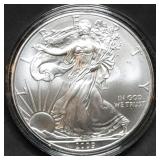 2009 1oz Silver Eagle Gem BU in Capsule