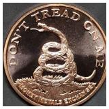 1oz Copper Bullion Don