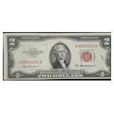 1953 A $2 Red Seal Legal Tender Bank Note Nice