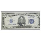 1934 D $5 Silver Certificate Crisp Uncirculated
