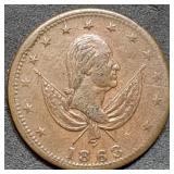 1863 George Washington Civil War Token
